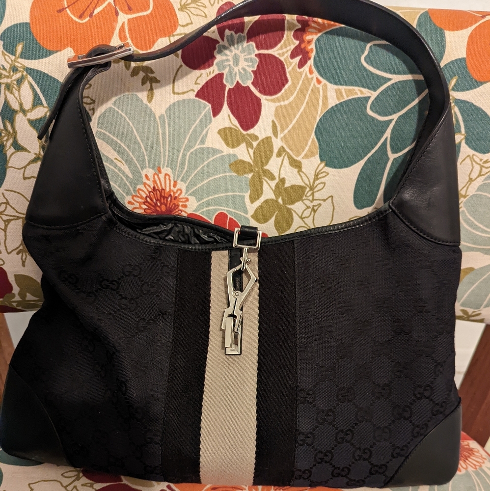 Gucci Jackie hobo black handbag